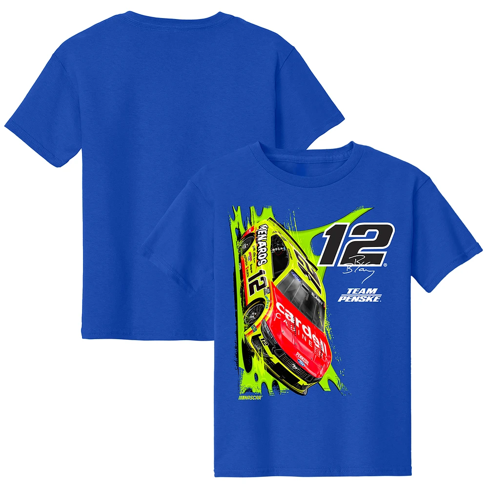 Youth Team Penske Royal Ryan Blaney Car T-Shirt