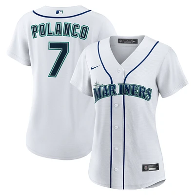 Women's Nike Jorge Polanco White Seattle Mariners Home Replica Jersey