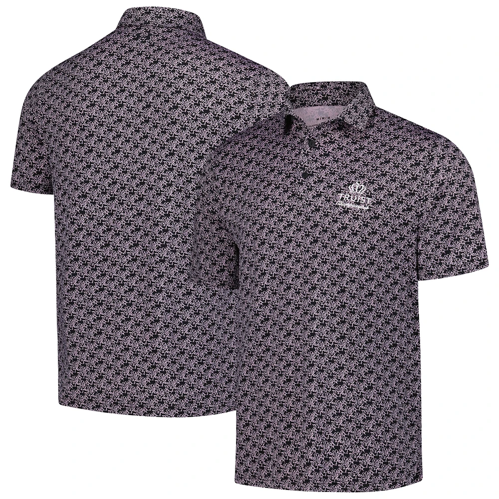 Men's Under Armour Black Truist Championship Playoff 3.0 Golden Eagle Polo