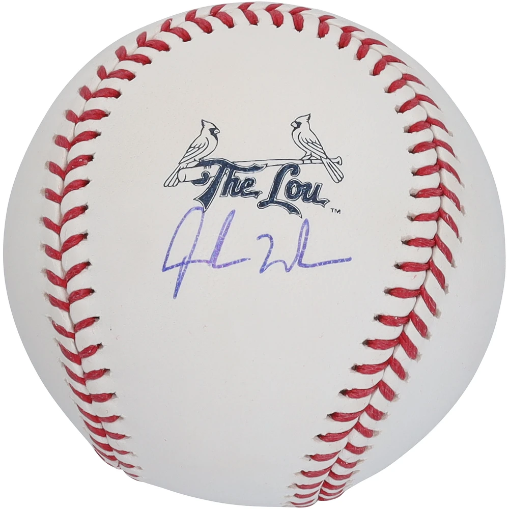 Jordan Walker St. Louis Cardinals Autographed City Connect Logo Baseball