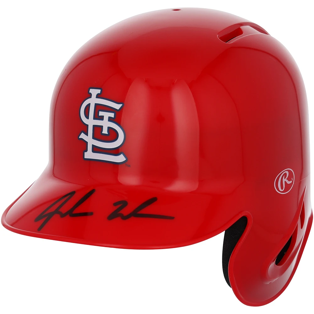 Jordan Walker St. Louis Cardinals Autographed Mini Batting Helmet