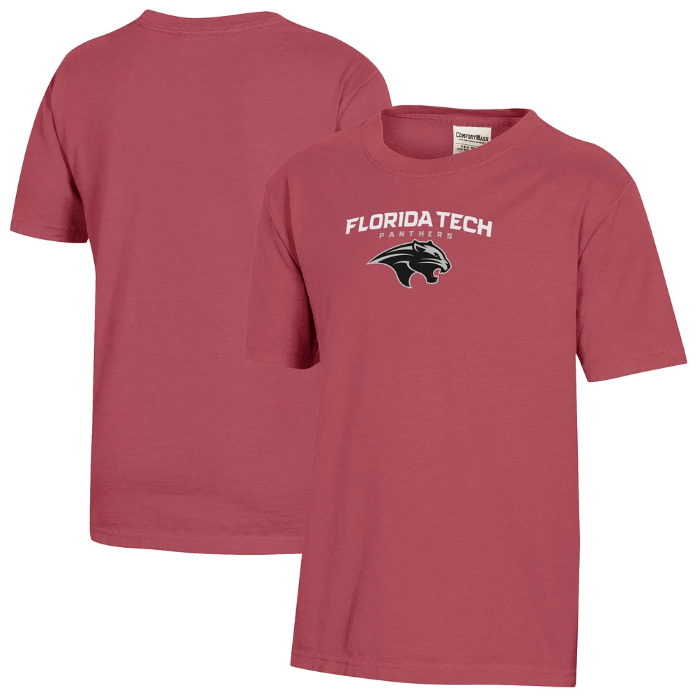 Youth ComfortWash Red Florida Tech Panthers T-Shirt