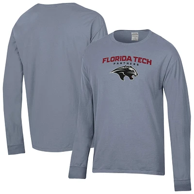 Men's ComfortWash Gray Florida Tech Panthers Long Sleeve T-Shirt