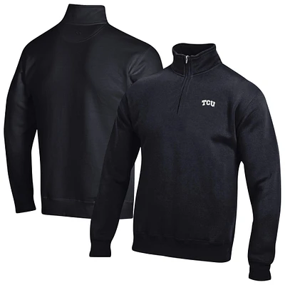 Men's TCU Horned Frogs Big Cotton Quarter-Zip Sweatshirt