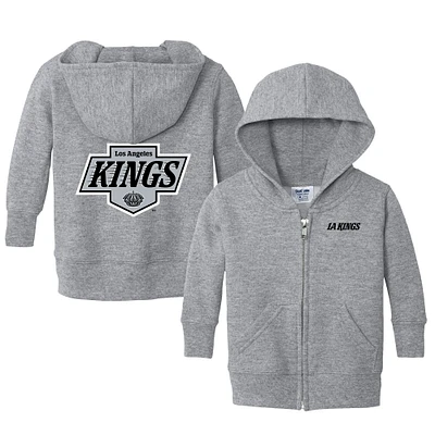 Infant Chad & Jake Heather Gray Los Angeles Kings Logo Full-Zip Hoodie
