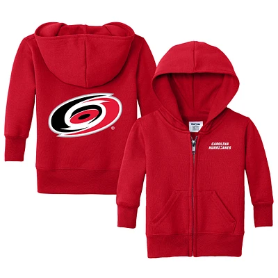 Infant Chad & Jake Red Carolina Hurricanes Logo Full-Zip Hoodie