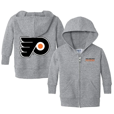 Infant Chad & Jake Heather Gray Philadelphia Flyers Logo Full-Zip Hoodie