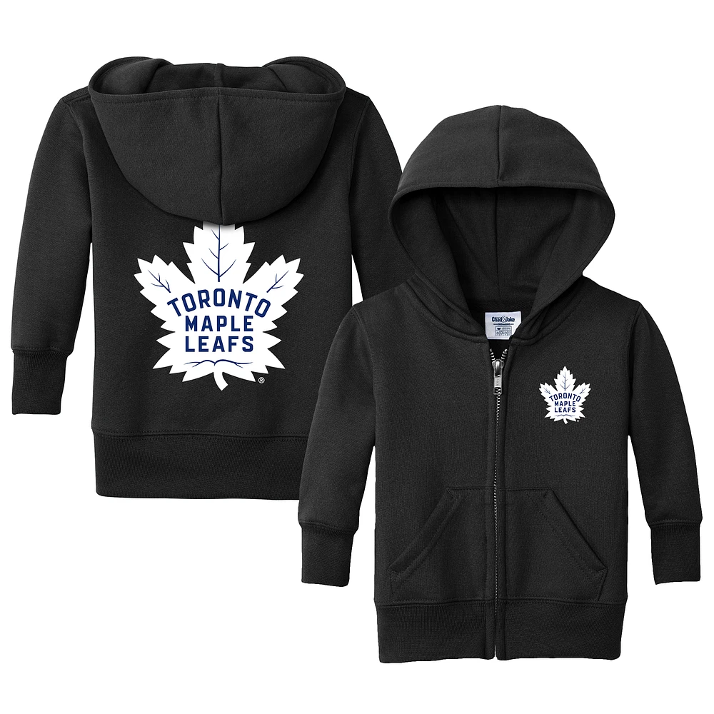 Infant Chad & Jake Black Toronto Maple Leafs Logo Full-Zip Hoodie