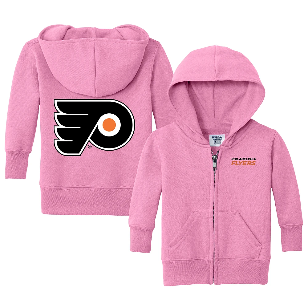 Infant Chad & Jake Pink Philadelphia Flyers Logo Full-Zip Hoodie Jacket