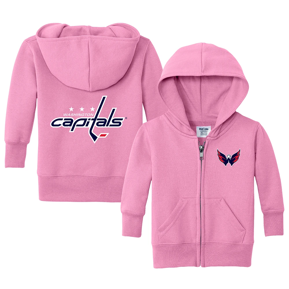 Infant Chad & Jake Pink Washington Capitals Logo Full-Zip Hoodie