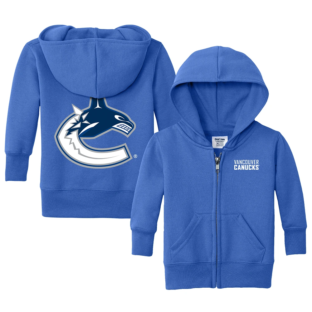 Infant Chad & Jake Blue Vancouver Canucks Logo Full-Zip Hoodie