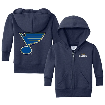 Infant Chad & Jake Navy St. Louis Blues Logo Full-Zip Hoodie Jacket