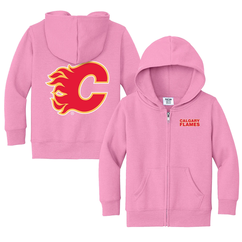 Toddler Chad & Jake Calgary Flames Logo Full-Zip Hoodie Jacket