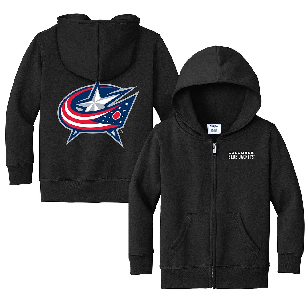 Toddler Chad & Jake Columbus Blue Jackets Logo Full-Zip Hoodie Jacket