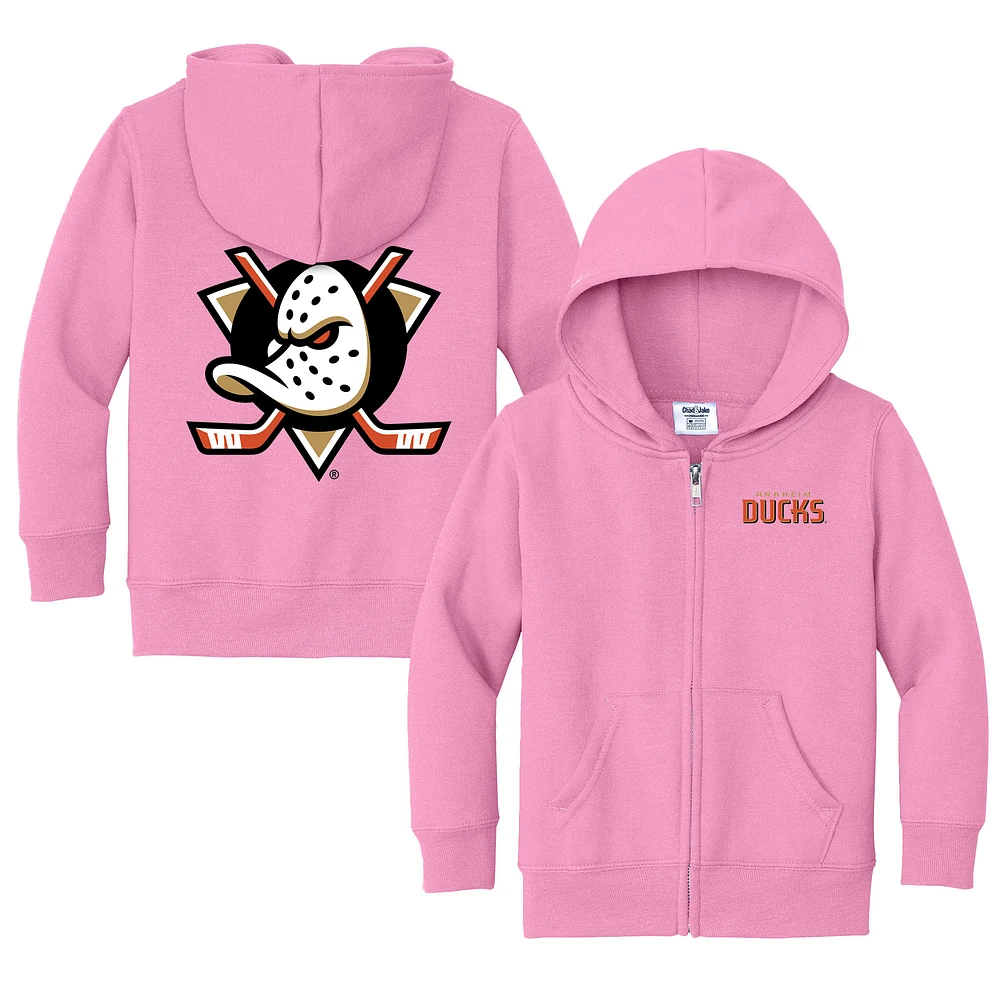 Toddler Chad & Jake Anaheim Ducks Logo Full-Zip Hoodie Jacket