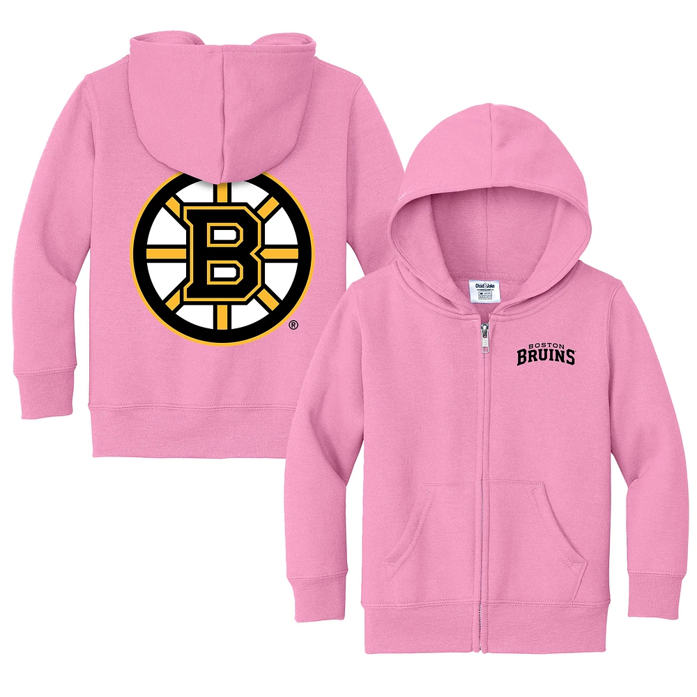 Toddler Chad & Jake Boston Bruins Logo Full-Zip Hoodie Jacket