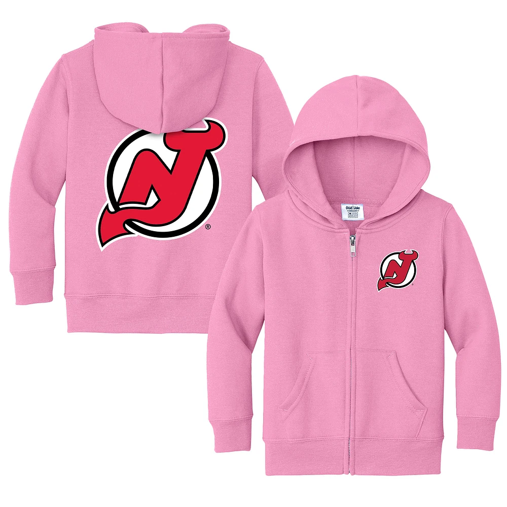 Toddler Chad & Jake New Jersey Devils Logo Full-Zip Hoodie Jacket