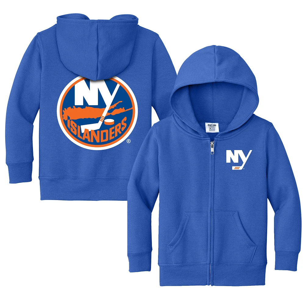 Toddler Chad & Jake Royal New York Islanders Logo Full-Zip Hoodie Jacket