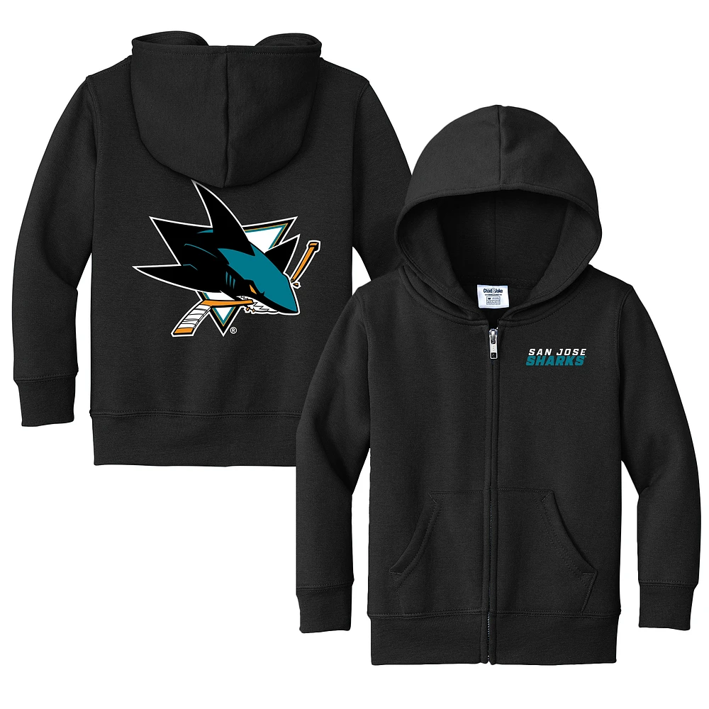 Toddler Chad & Jake San Jose Sharks Logo Full-Zip Hoodie Jacket