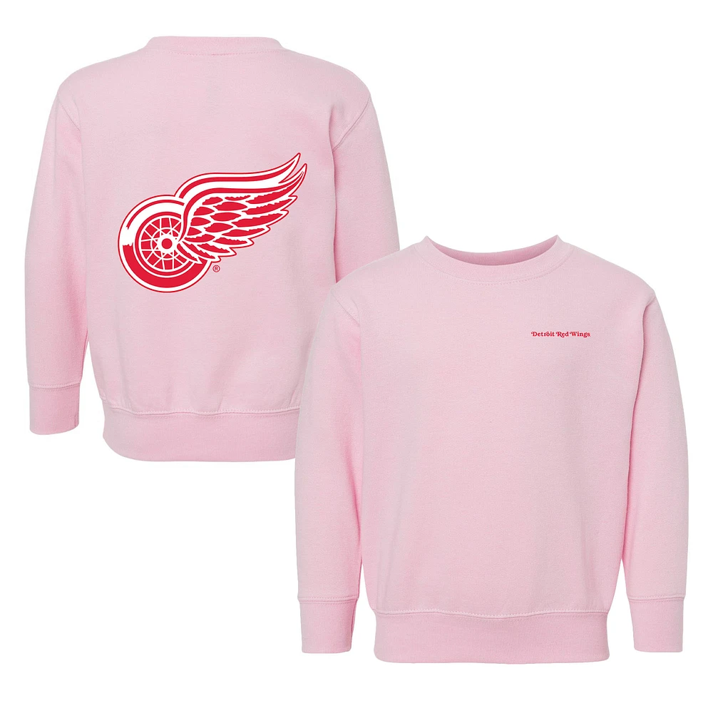 Toddler Chad & Jake Pink Detroit Red Wings Pullover Sweatshirt