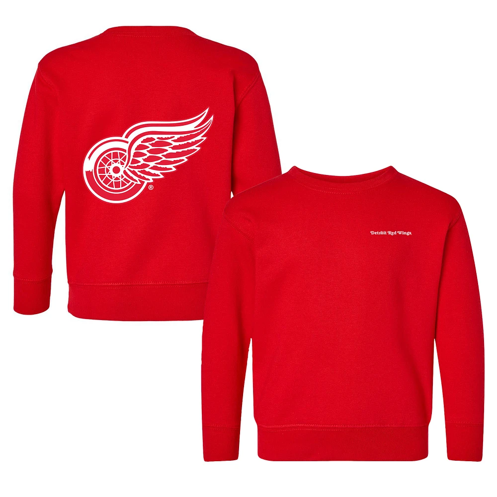 Toddler Chad & Jake Red Detroit Wings Pullover Sweatshirt