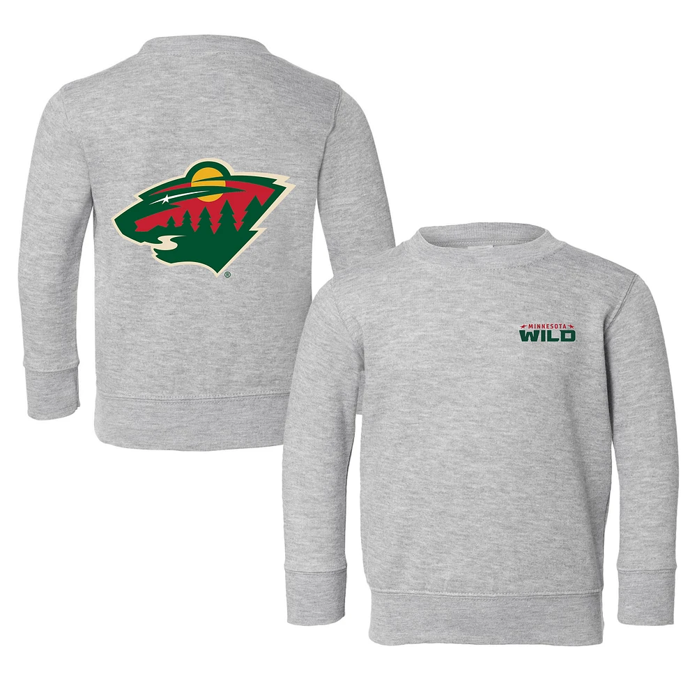Toddler Chad & Jake Heather Gray Minnesota Wild Pullover Sweatshirt