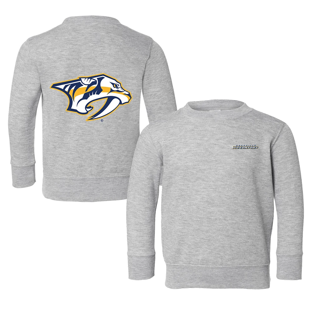 Toddler Chad & Jake Heather Gray Nashville Predators Pullover Sweatshirt
