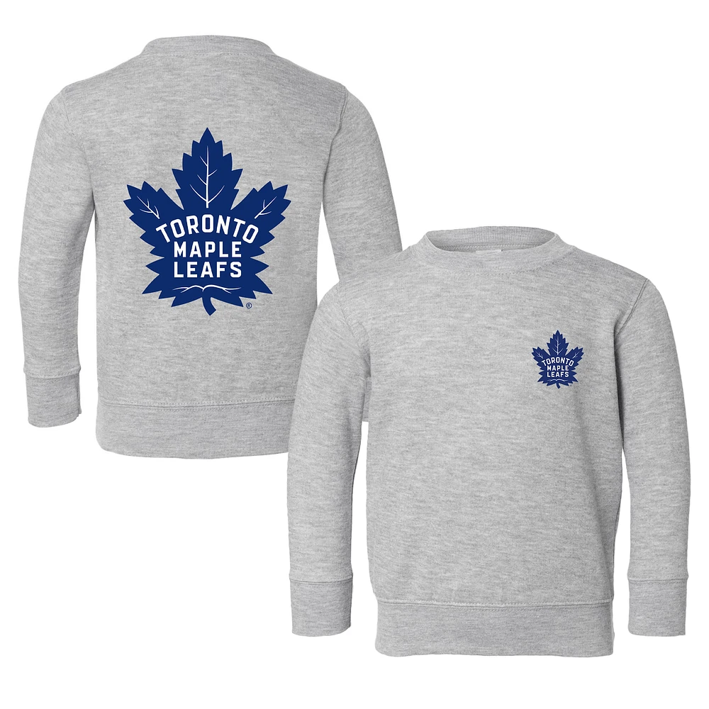 Toddler Chad & Jake Heather Gray Toronto Maple Leafs Pullover Sweatshirt