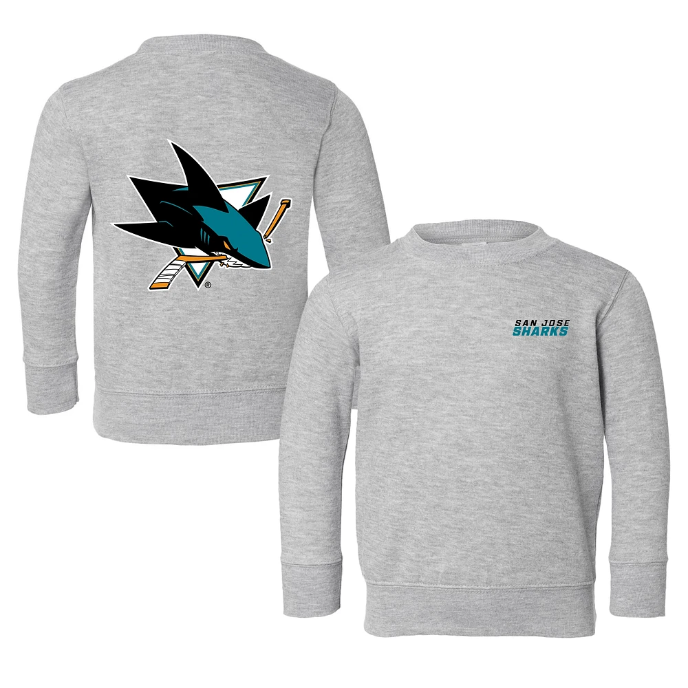 Toddler Chad & Jake Heather Gray San Jose Sharks Pullover Sweatshirt