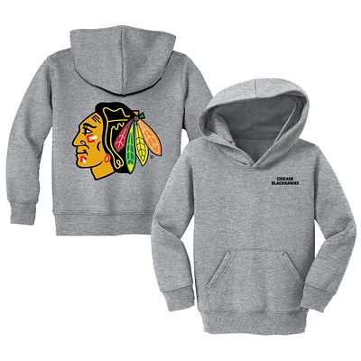 Toddler Chad & Jake Heather Gray Chicago Blackhawks Pullover Hoodie