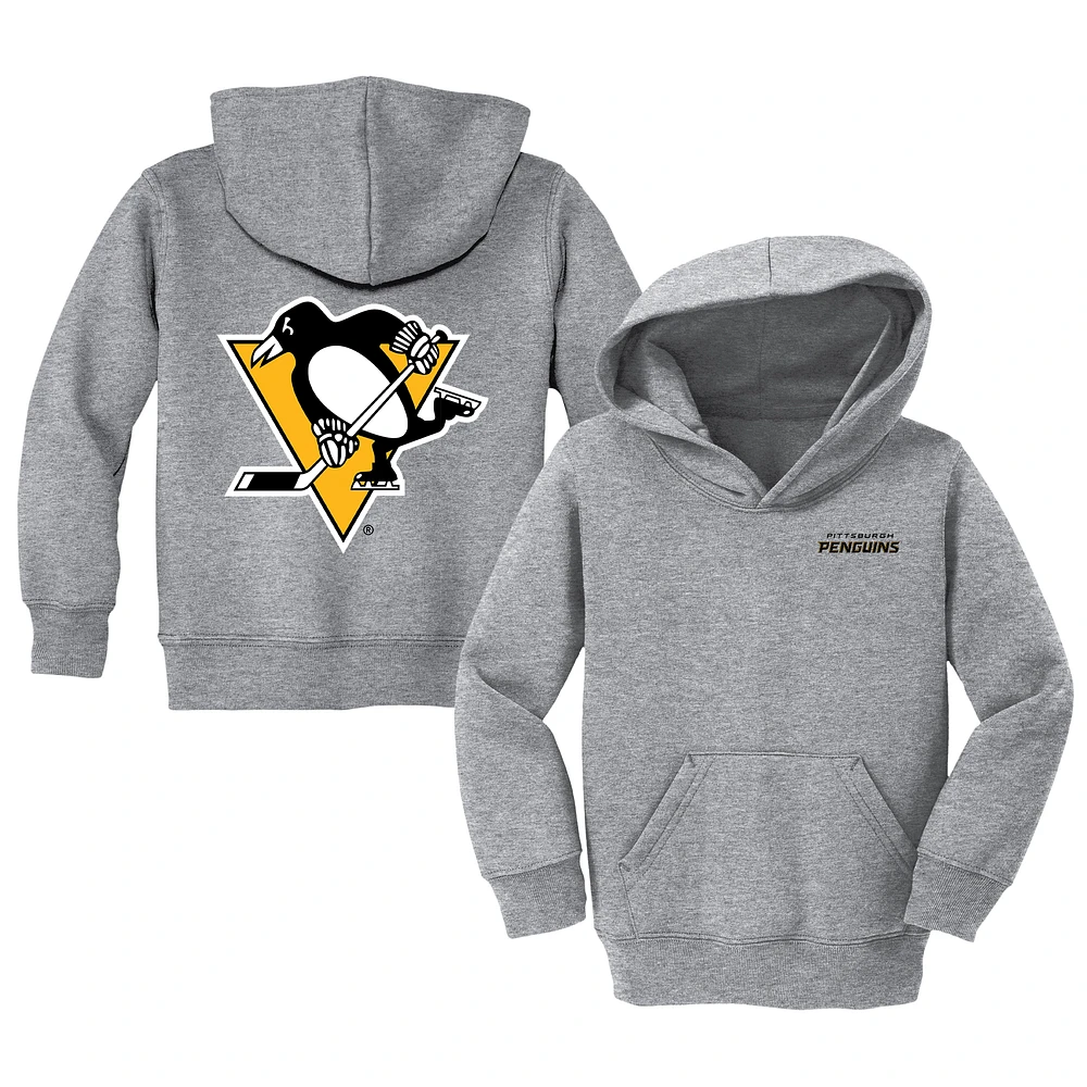 Toddler Chad & Jake Heather Gray Pittsburgh Penguins Pullover Hoodie