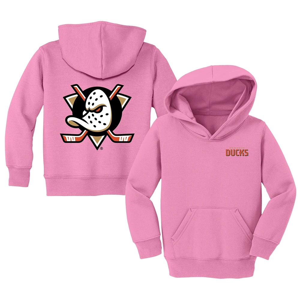 Toddler Chad & Jake Pink Anaheim Ducks Pullover Hoodie