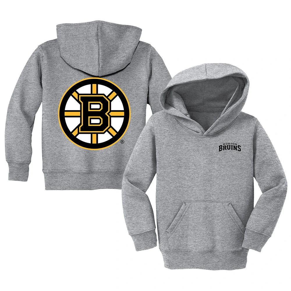 Toddler Chad & Jake Heather Gray Boston Bruins Pullover Hoodie