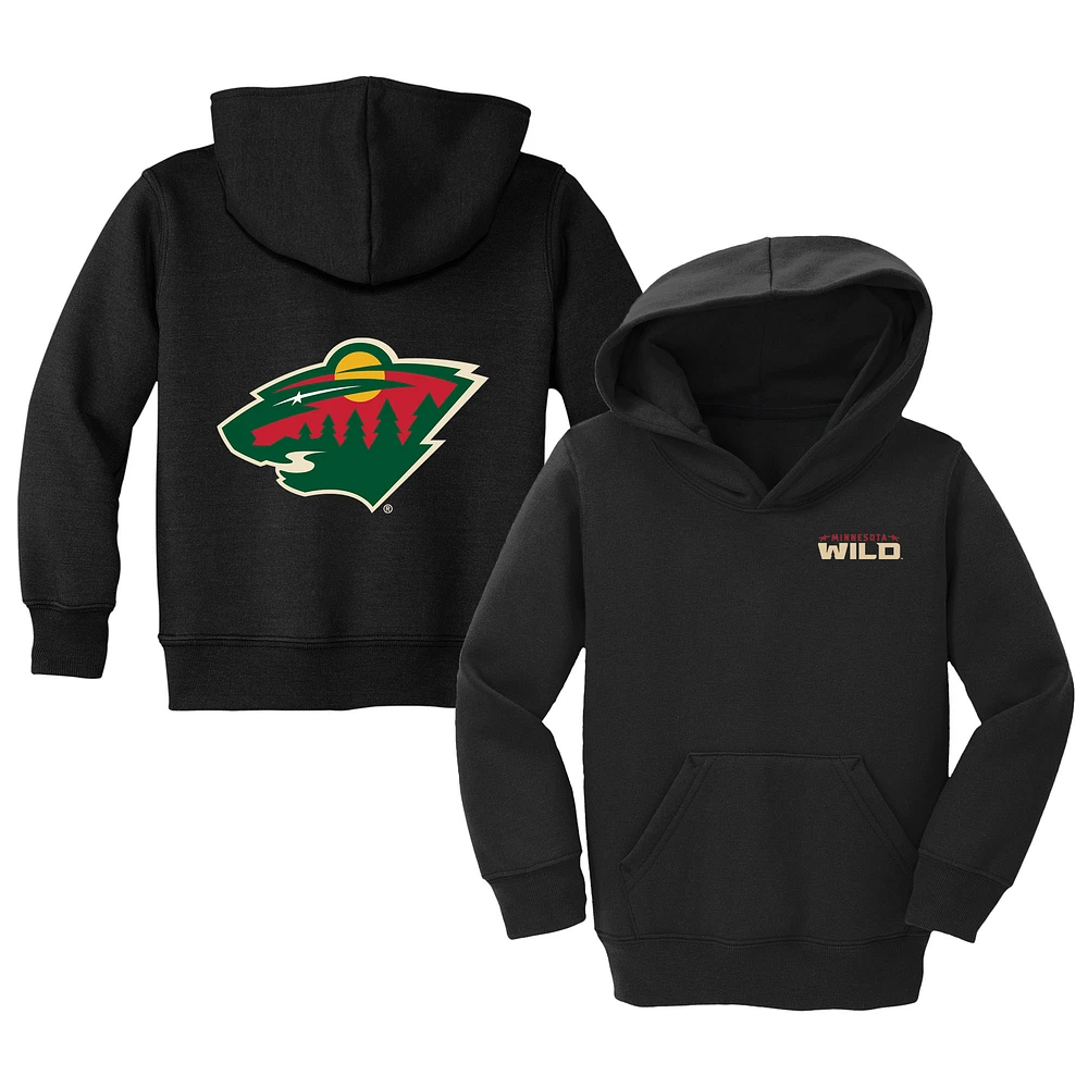 Toddler Chad & Jake Black Minnesota Wild Pullover Hoodie