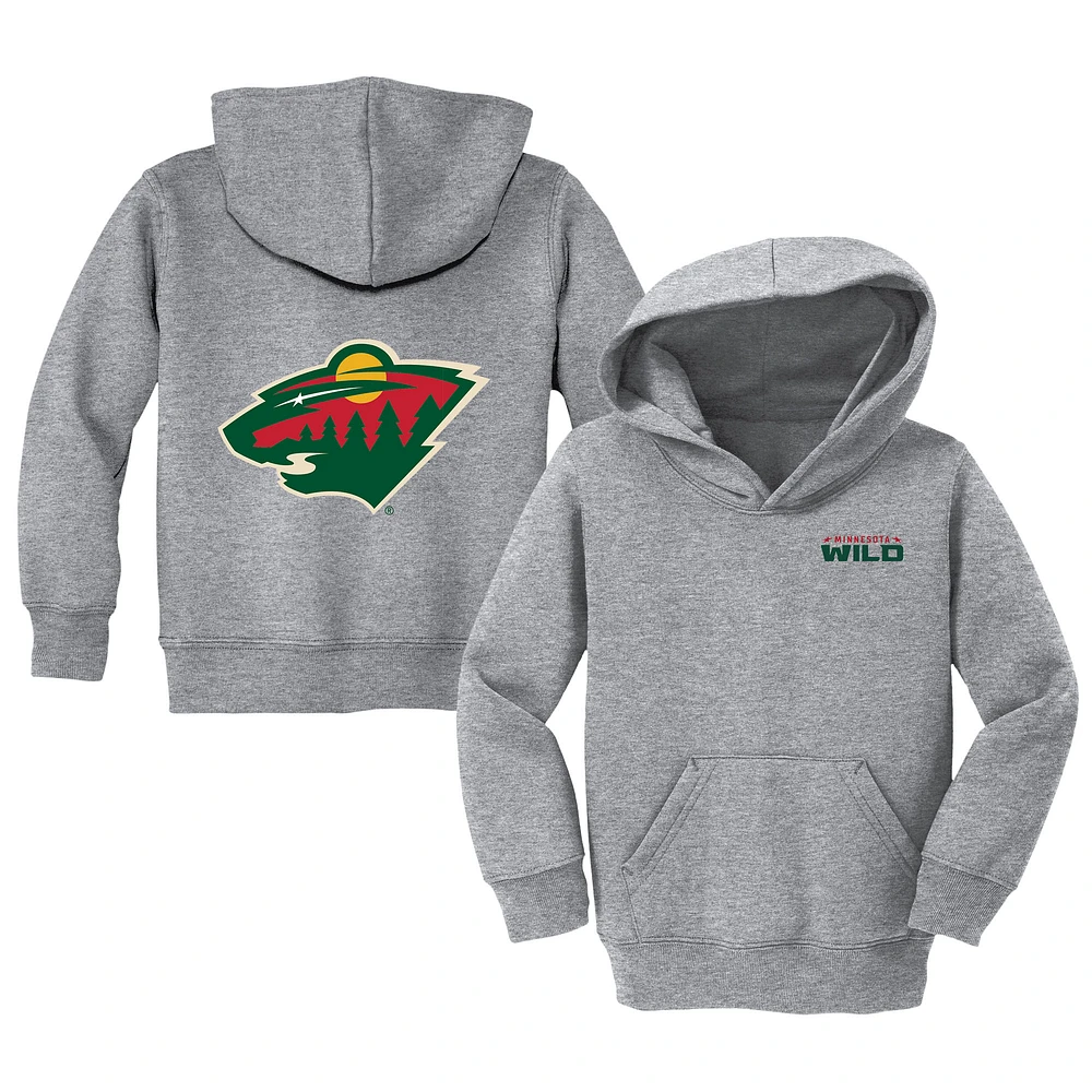 Toddler Chad & Jake Heather Gray Minnesota Wild Pullover Hoodie