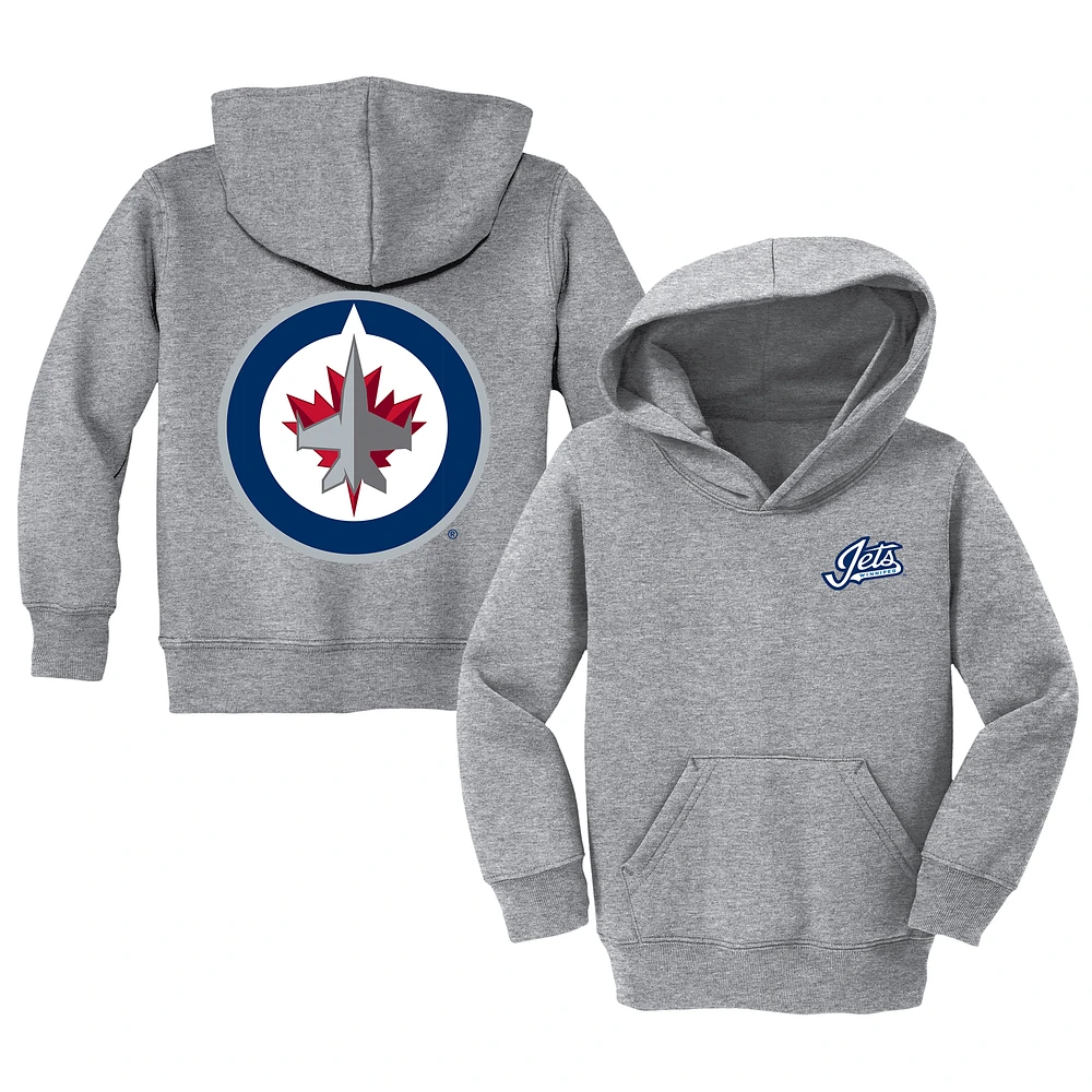 Toddler Chad & Jake Heather Gray Winnipeg Jets Pullover Hoodie