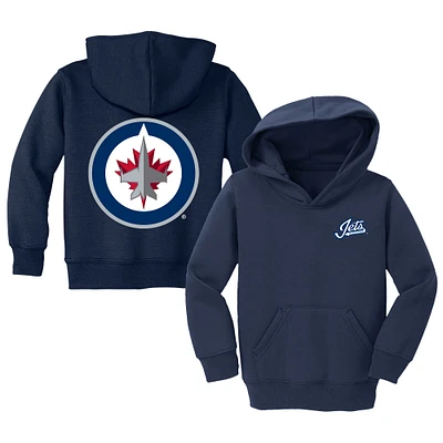 Toddler Chad & Jake Navy Winnipeg Jets Pullover Hoodie