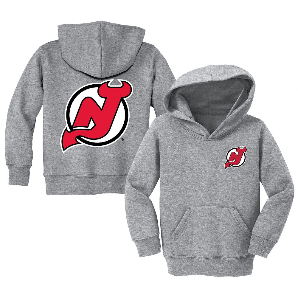Toddler Chad & Jake Heather Gray New Jersey Devils Pullover Hoodie