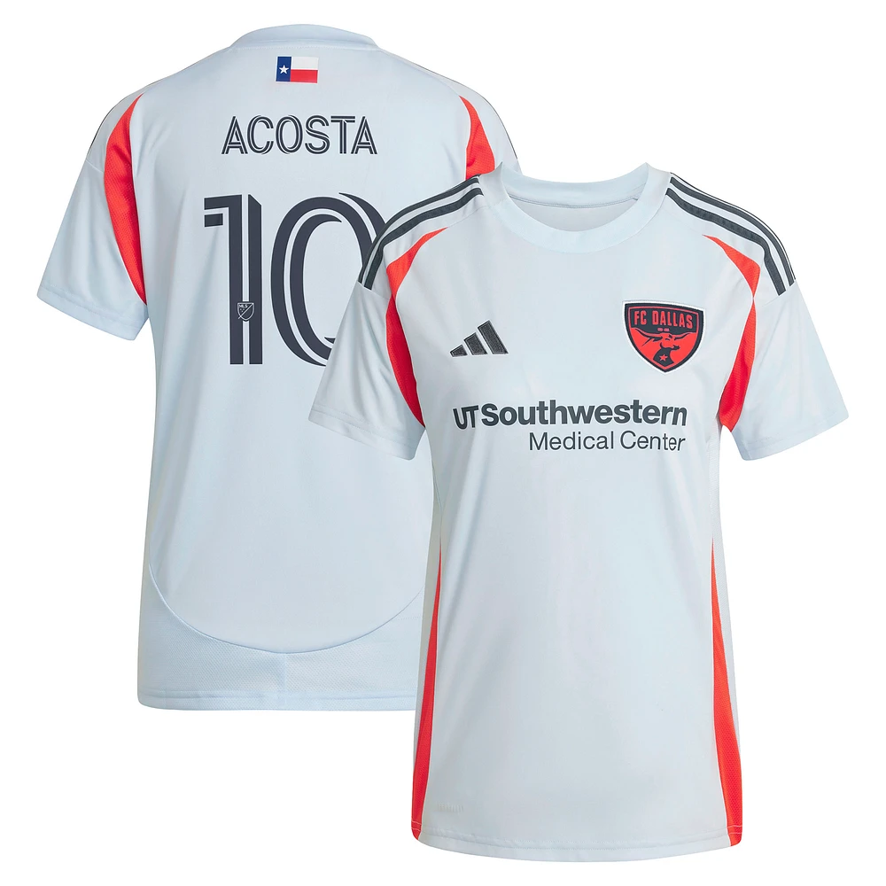 Women's adidas Luciano Acosta Light Blue FC Dallas 2025 The Inferno Kit Replica Player Jersey
