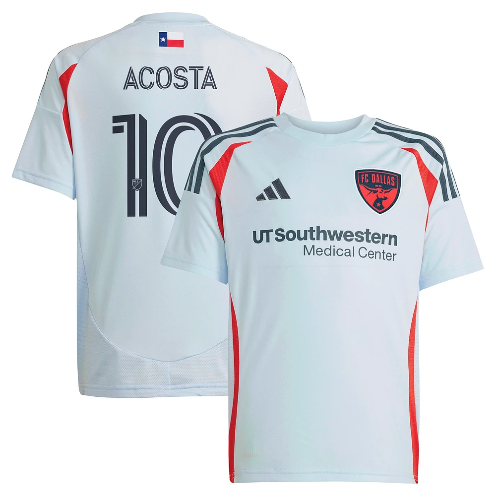 Youth adidas Luciano Acosta Light Blue FC Dallas 2025 The Inferno Kit Replica Player Jersey