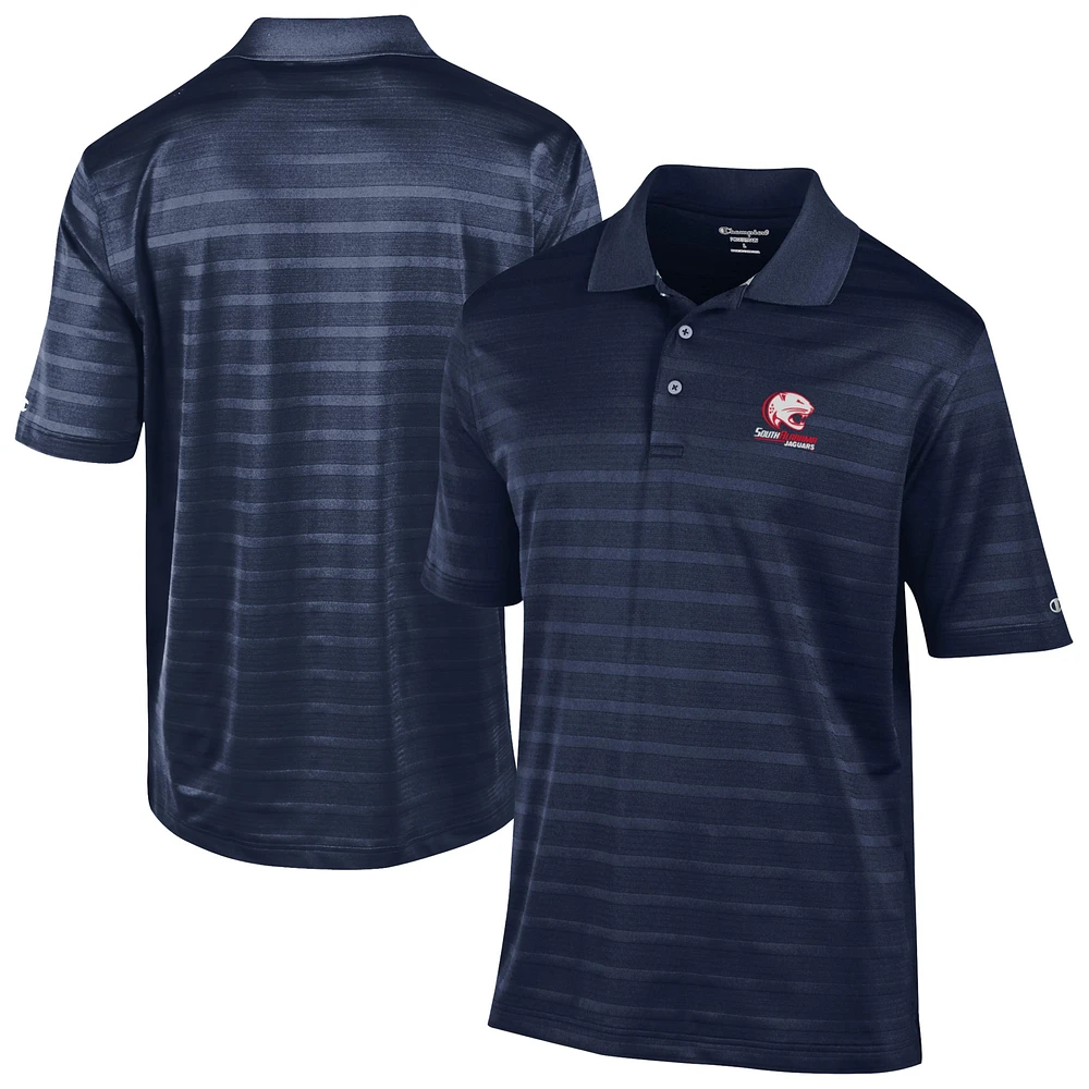 Men's Champion Blue South Alabama Jaguars Textured Solid Polo