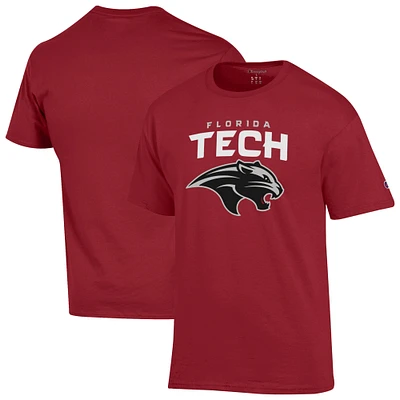 Men's Champion Red Florida Tech Panthers T-Shirt