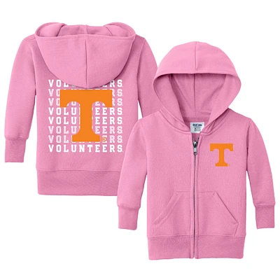 Infant Chad & Jake Pink Tennessee Volunteers Retro Full-Zip Hoodie