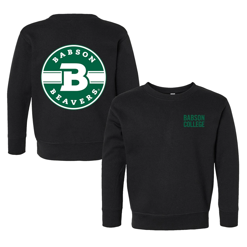 Toddler Chad & Jake Black Babson Beavers Logo Pullover Sweatshirt