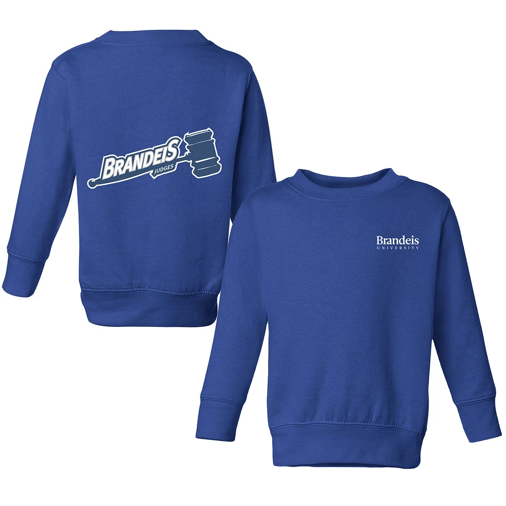 Toddler Chad & Jake Royal Brandeis University Judges Logo Pullover Sweatshirt
