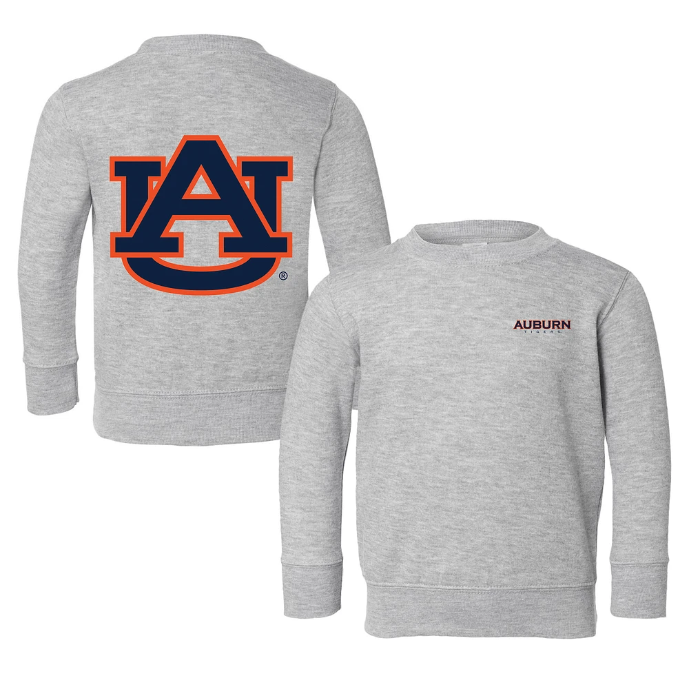 Toddler Chad & Jake Heather Gray Auburn Tigers Logo Pullover Sweatshirt