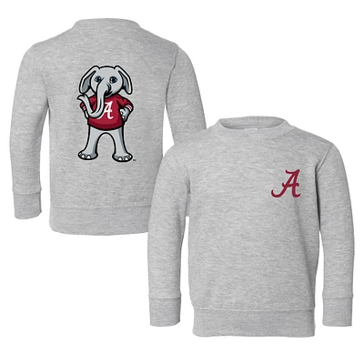 Toddler Chad & Jake Heather Gray Alabama Crimson Tide Logo Pullover Sweatshirt