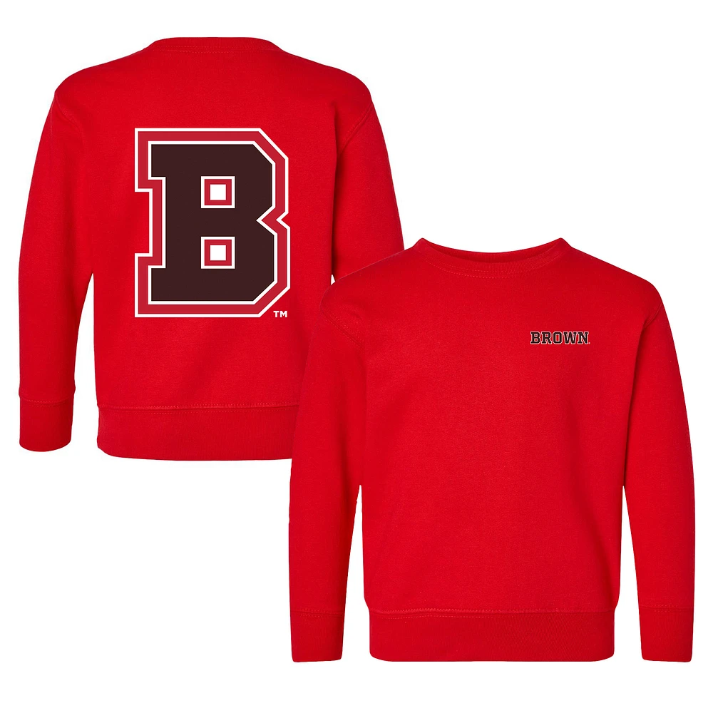 Toddler Chad & Jake Red Brown Bears Logo Pullover Sweatshirt