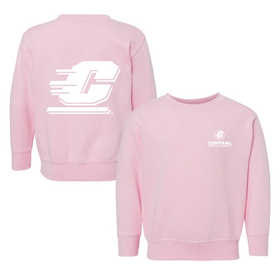 Toddler Chad & Jake Pink Central Michigan Chippewas Logo Pullover Sweatshirt