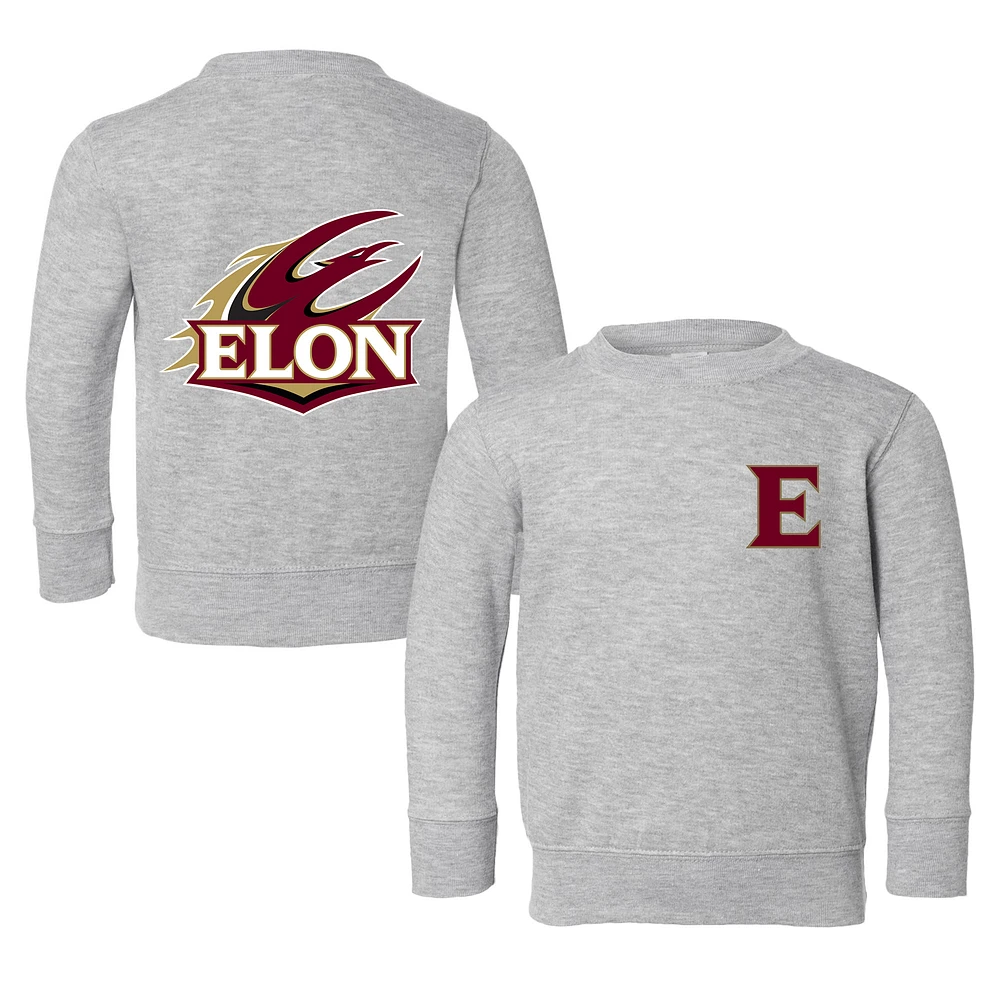 Toddler Chad & Jake Heather Gray Elon Phoenix Logo Pullover Sweatshirt